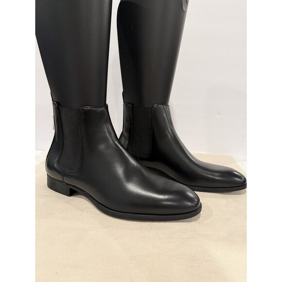 Zara Men Pointed Toe Chelsea Boots Black Faux Leather US 9 EUR 42 Ref: 2010/120 - Picture 2 of 11